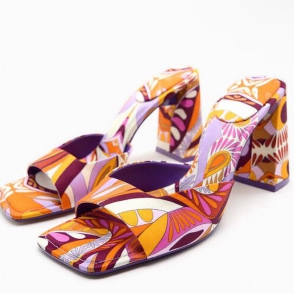 ZARA Printed Heels